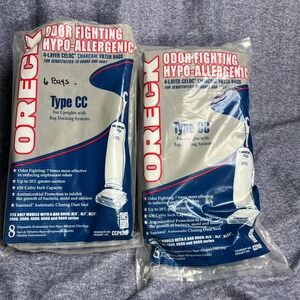 Oreck Type CC Odor Fighting Hypo-Allergenic Vacuum Bags CCPK8OF 14 Count Total